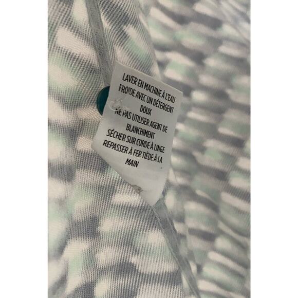 Robert Graham Shirt Button Down Short Sleeve Green Blue Cotton 2XL - Picture 6 of 7